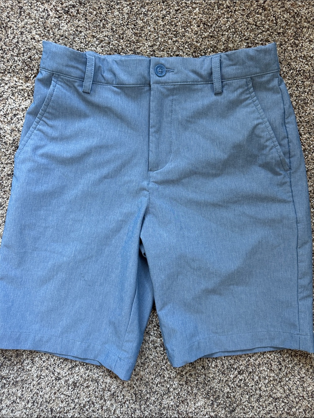 Slazenger Light Blue Flat Front Kids Shorts